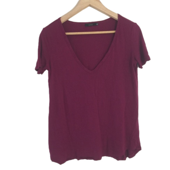 Talula Deep V-Neck Basic T-Shirt - Picture 1 of 6